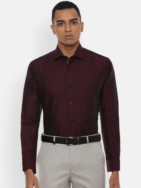 

Van Heusen Men Maroon Casual Shirt