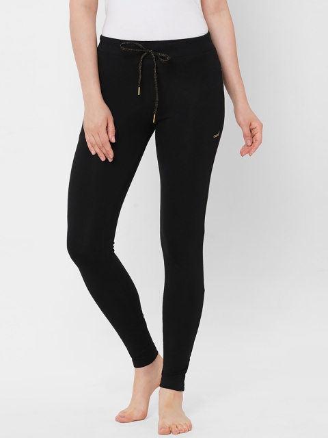 

Sweet Dreams Women Black Solid Lounge Pants
