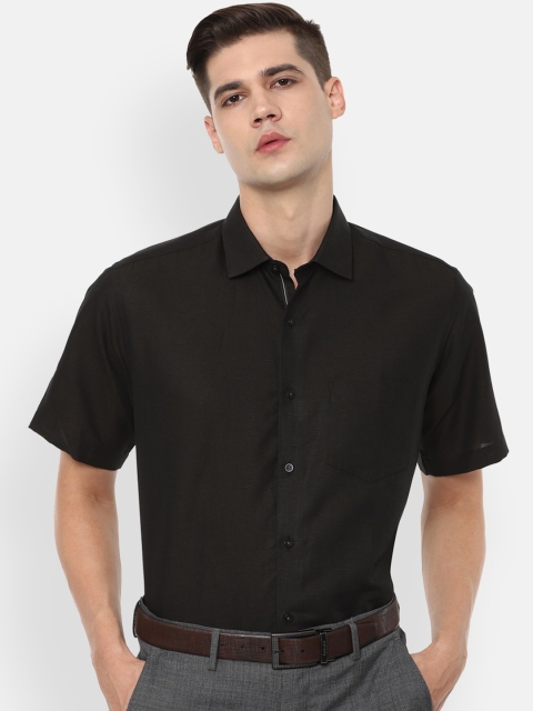 

Van Heusen Men Black Casual Shirt
