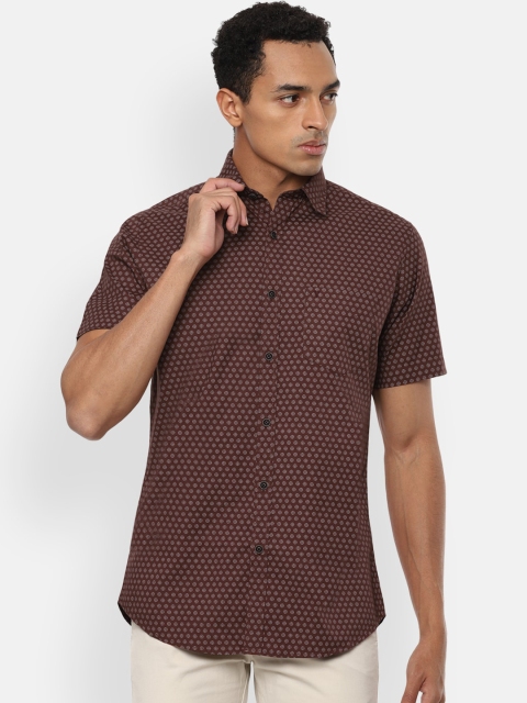 

Van Heusen Sport Men Brown Slim Fit Printed Casual Shirt