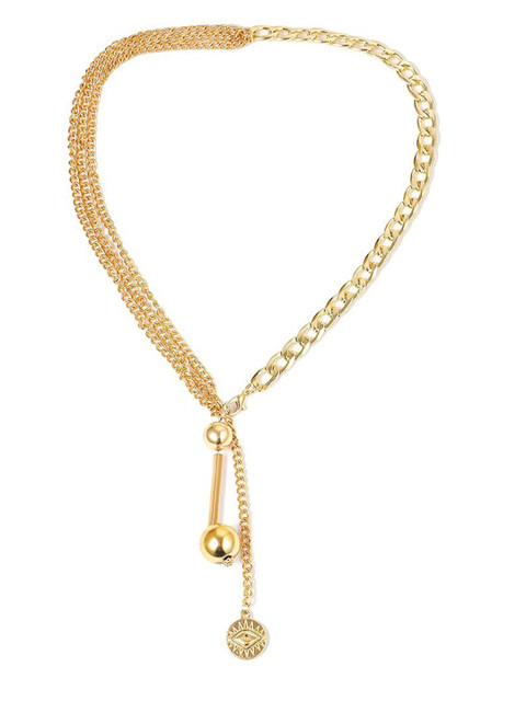 

YoungWildFree Gold-Toned Brass 18k Gold-Plated Layered Necklace