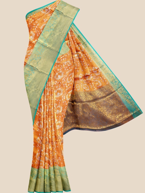 

Kalamandir Mustard Yellow & Golden Woven Design Banarasi Saree