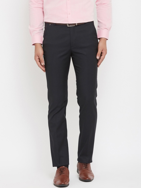 

Canary London Men Black Slim Fit Formal Trousers