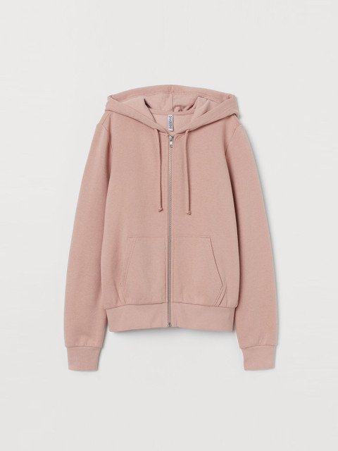 

H&M Women Pink Hooded Sweatshirt
