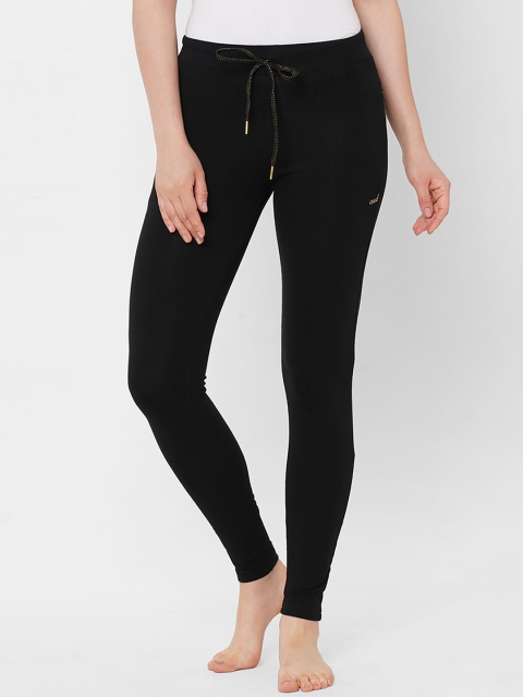 

Sweet Dreams Women Black Solid Lounge Pants