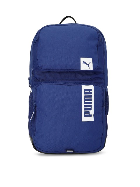 

Puma Unisex Blue Brand Logo Backpack