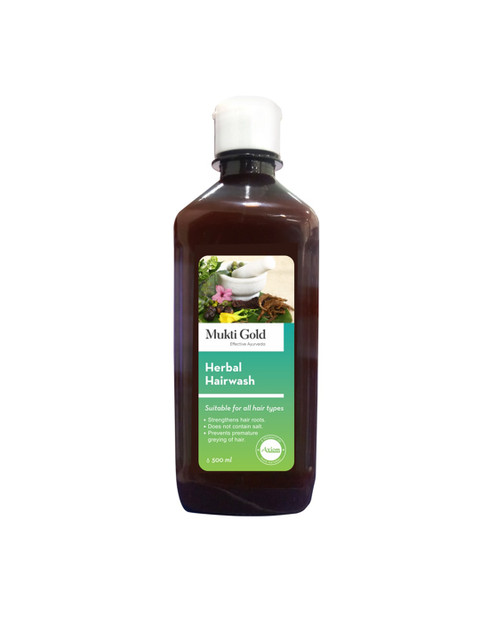 

Mukti Gold Pack of 4 Herbal Hair Wash - 500ml, Brown