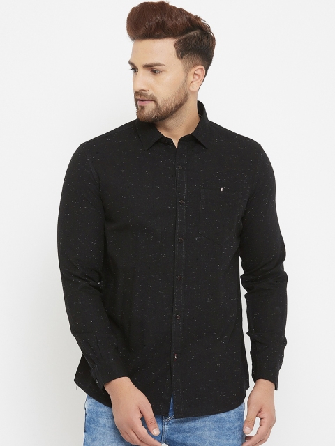 

Canary London Men Black Slim Fit Casual Shirt