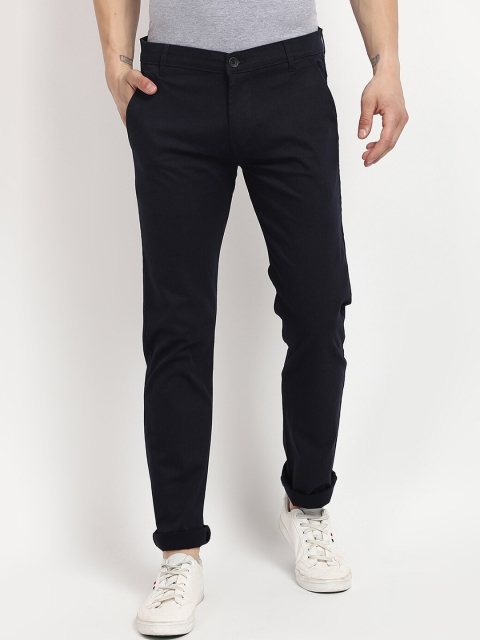 

V2 Value & Variety Men Navy Blue Trousers