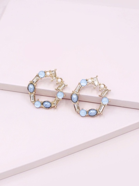 

Runway Ritual Women Blue Contemporary Studs Earrings