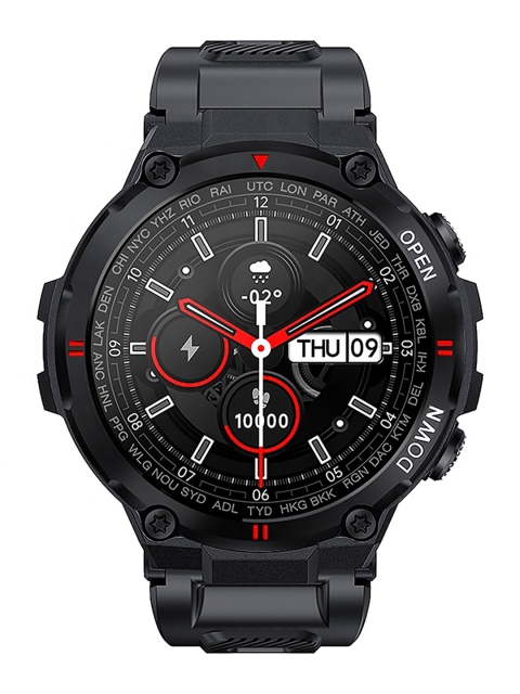 

OPTA Black Solid Bluetooth Fitness Smart Watch SB-016