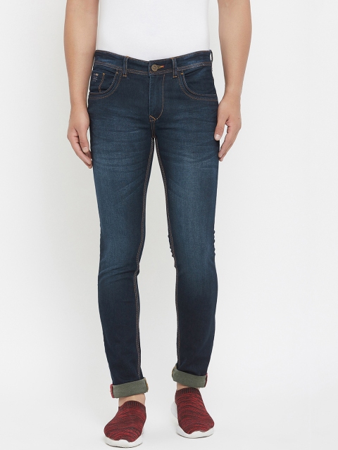 

American Archer Men Blue Skinny Fit Low-Rise Light Fade Jeans