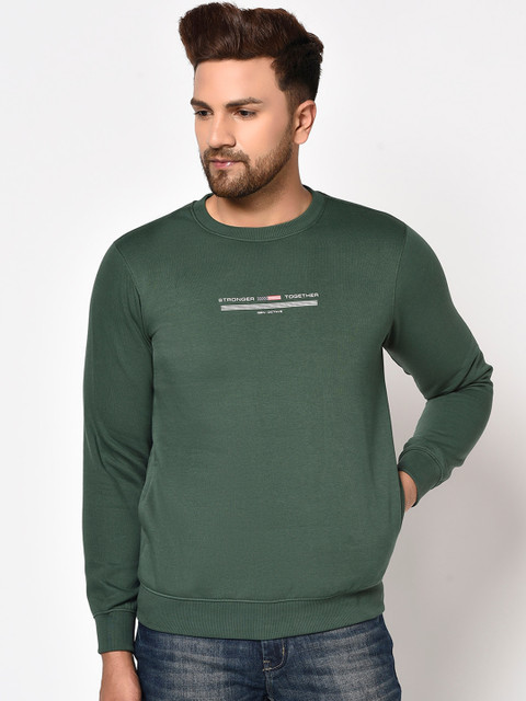 

Octave Men Olive Green Sweatshirt