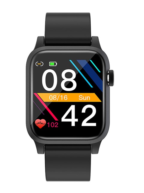 

OPTA Black Solid Bluetooth Fitness Smart Watch SB-242