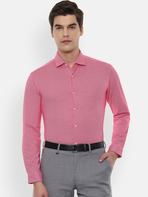 Van Heusen Men Pink Slim Fit Casual Shirt