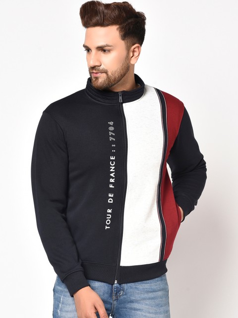 

Octave Men Black Colourblocked Long Sleeve Sweatshirt