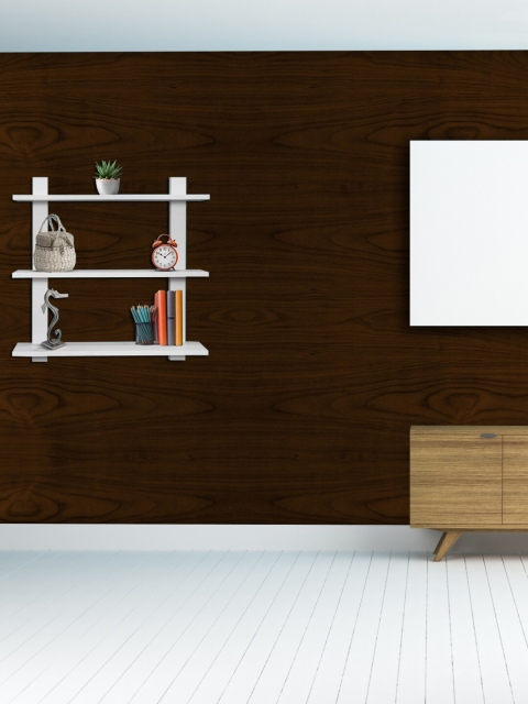 

Wollzo Brown Self-Design Decorative Wallpaper