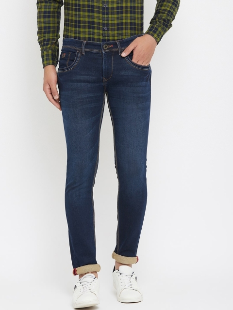 

Canary London Men Blue Skinny Fit Low-Rise Light Fade Jeans