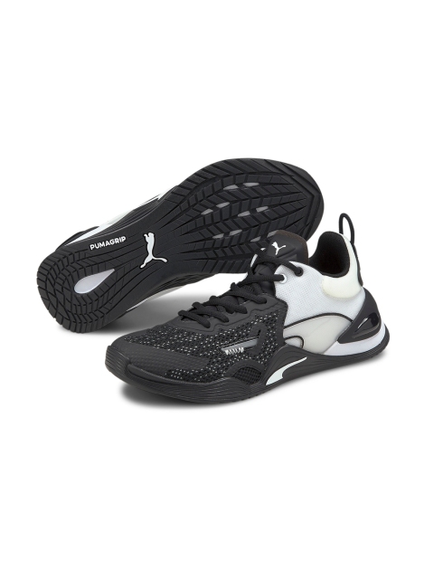 

Puma Women Black & White Woven Design Fuse Training Shoes