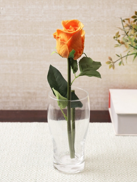 

HomeTown Yellow Elora Single Rose Polyester Artificial Flower