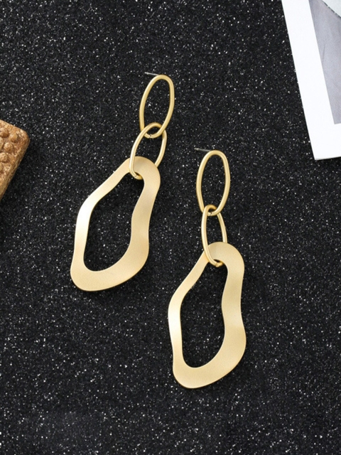 

YoungWildFree Women Gold-Toned Classic Drop Earrings
