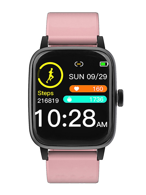 

OPTA Unisex Pink Solid Bluetooth Fitness Smart Watch SB-240