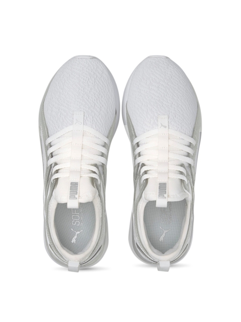 

Puma Women White & Grey Woven Design Softride Sophia Animal Running Shoes