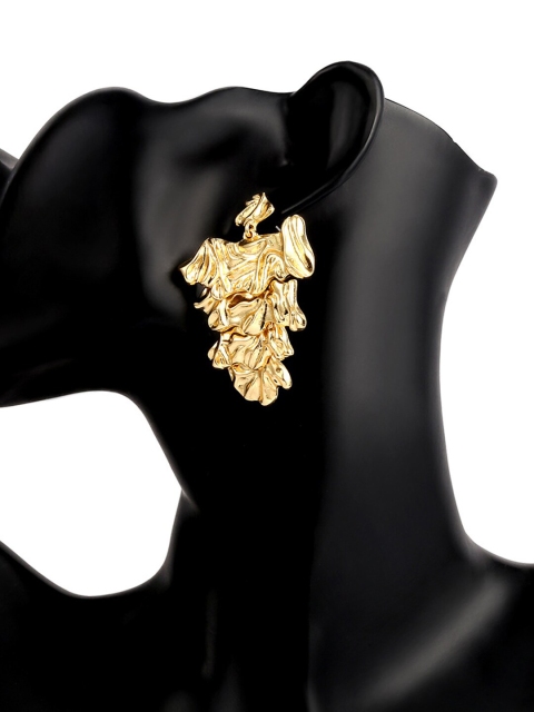 

YoungWildFree Gold-Toned Contemporary Drop Earrings
