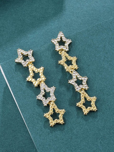 

YoungWildFree Women Gold-Toned Star Shaped Ear Cuff Earrings
