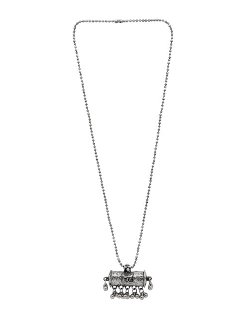 

TEEJH Oxidised Silver-Plated Jewellery Set