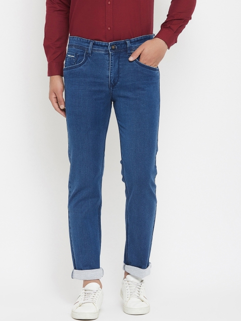 

Canary London Men Blue Smart Straight Fit Stretchable Jeans