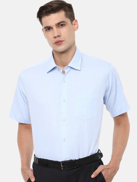 

Van Heusen Men Blue Striped Formal Shirt