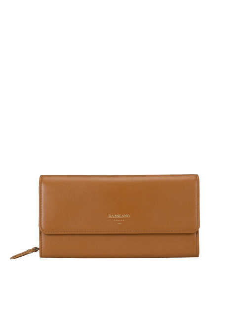 

Da Milano Women Brown Leather Envelope Wallet