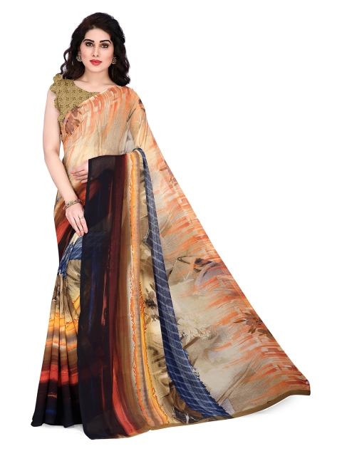 

KALINI Beige Printed Saree
