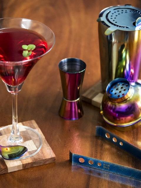

BAR BOX Set Of 12 Multicoloured Solid Bar Accessories, Multi