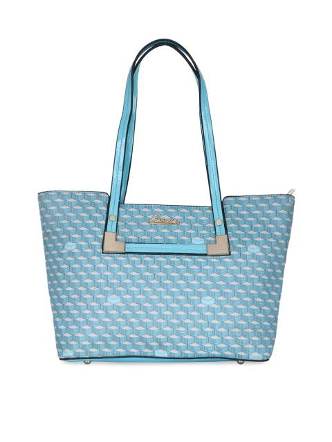 

ESBEDA Blue Printed Shopper Shoulder Bag