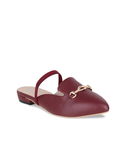 

Sherrif Shoes Women Maroon Mules Flats