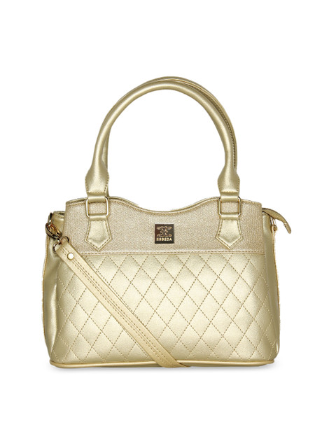 

ESBEDA Gold-Toned PU Structured Handheld Bag with Quilted
