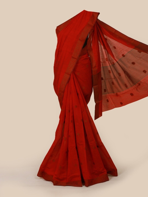 

Pothys Maroon Woven Design Zari Saree