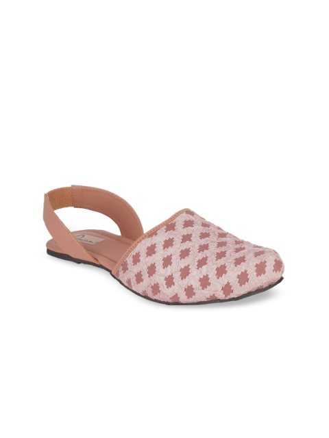 

The Desi Dulhan Women Pink Mules Flats