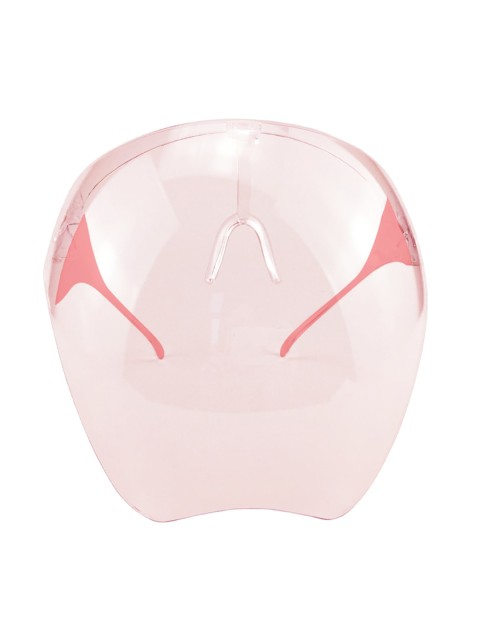 

Lee Cooper Unisex Pink & Transparent Solid Goggle Style Face Shield