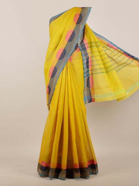 

Pothys Yellow & Pink Pure Cotton Saree