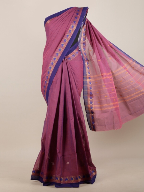 

Pothys Violet & Blue Pure Cotton Saree