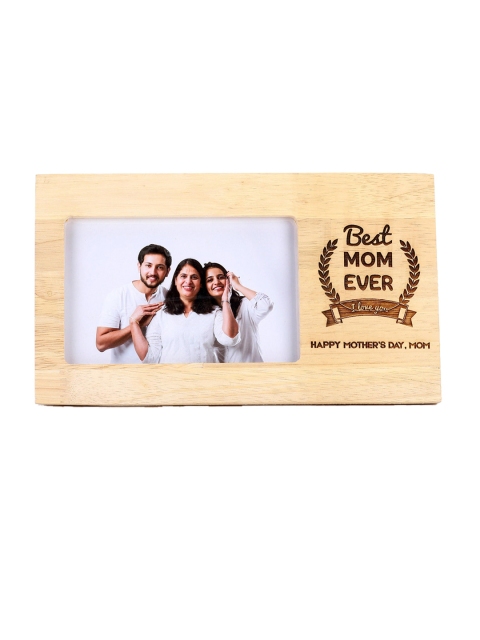 

Ferns N Petals Camel Brown Best Mom Ever Mothers Day Wooden Photo Frame