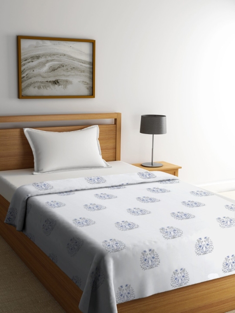 

Gulaab Jaipur Blue & White Hand Block Printed AC Room 350 GSM Single Bed Dohar