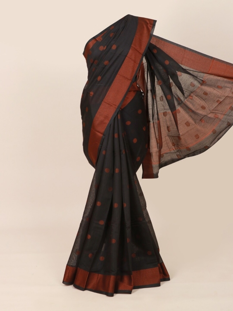 

Pothys Black & Red Printed Saree