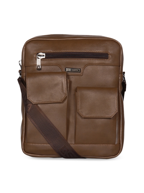 

ESBEDA Khaki PU Structured Sling Bag with Tasselled