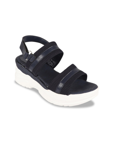 

Stelatoes Blue Platform Sandals with Buckles
