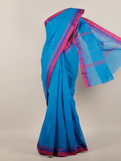 

Pothys Blue & Pink Pure Cotton Saree