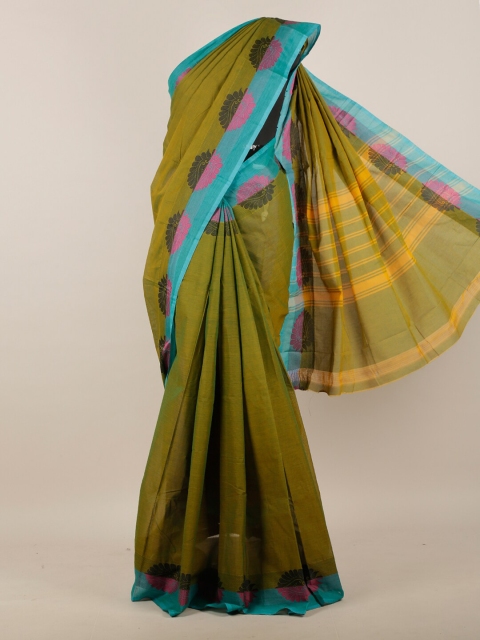 

Pothys Green & Pink Pure Cotton Saree